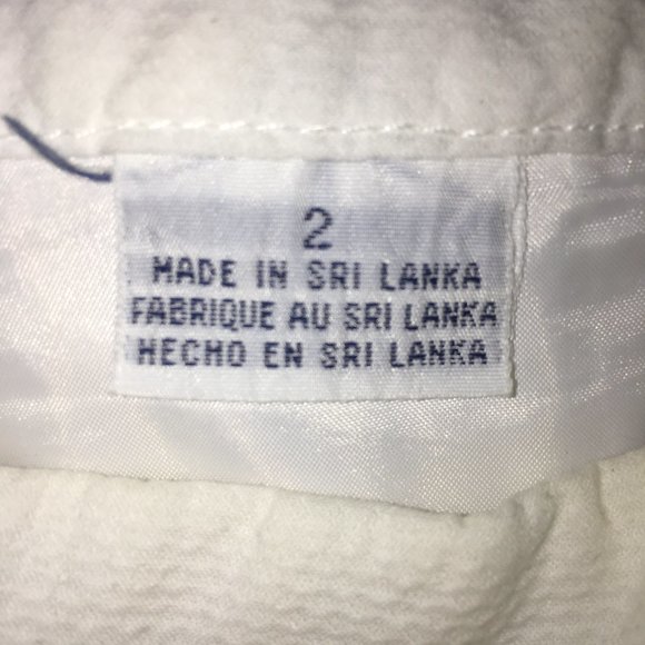 Tommy Hilfiger Womens 2 Pants White Mid-Calf Career Cropped 100% Cotton Capri - Picture 8 of 11